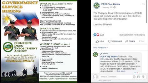 PDEA Nationwide Hiring: Intelligence Officers (Salary .